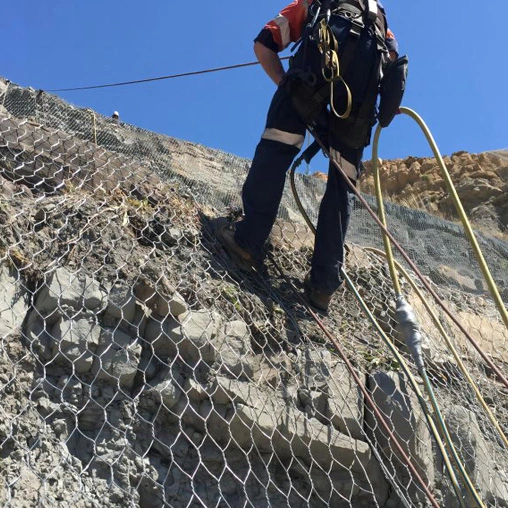 mesh for stone wall