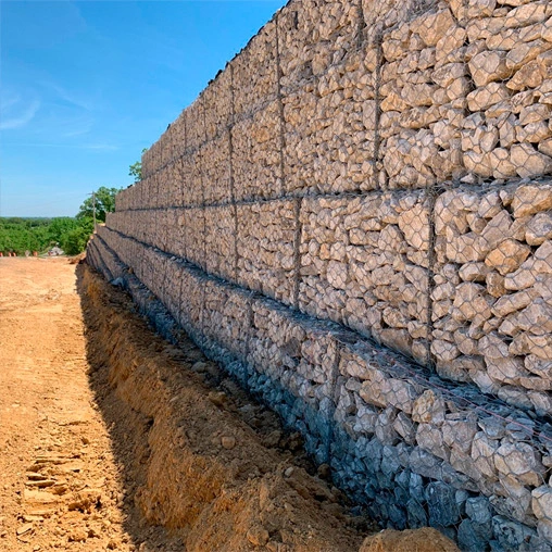 pvc coated gabion mesh