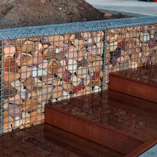 welded gabion wall