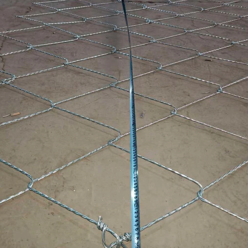 wire gabion rock fence