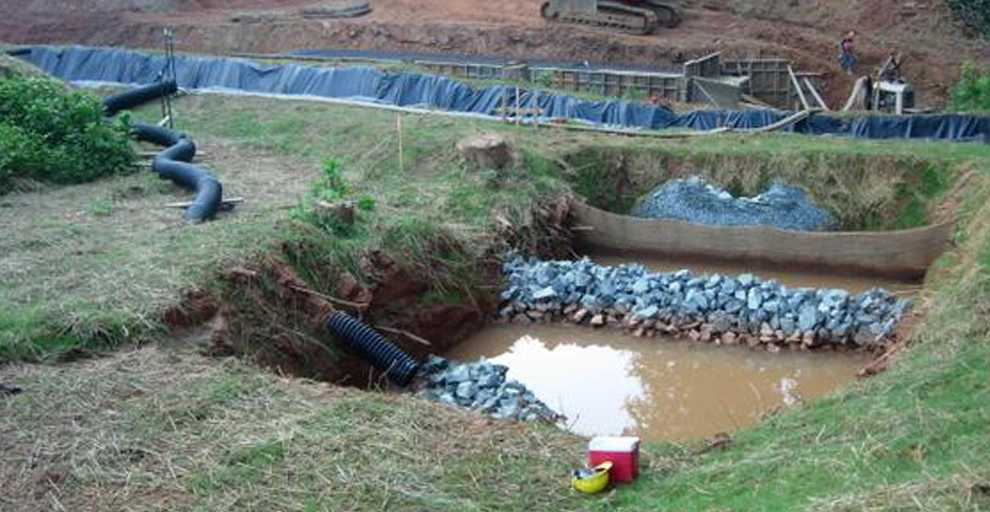 sediment basins