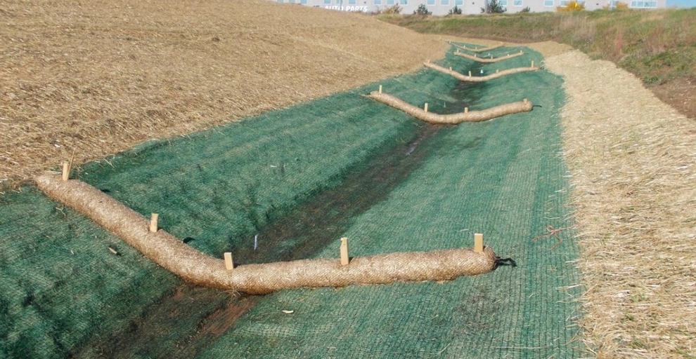 sediment logs and wattles