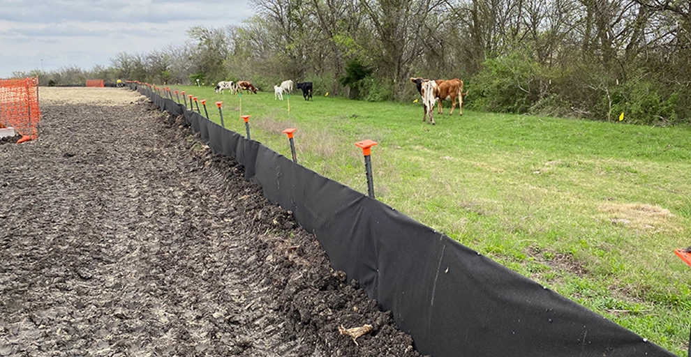 swppp silt fence stormwater filtration