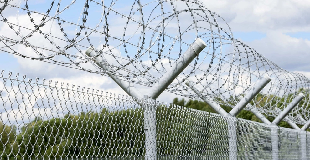 industrial wire fence