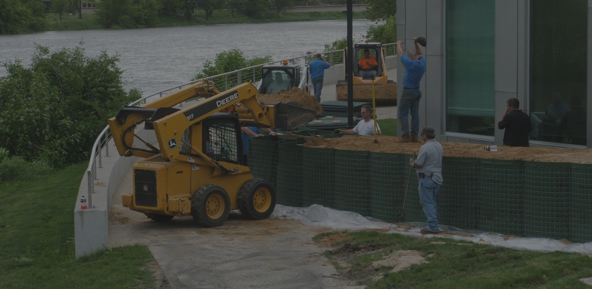 HESCO Barrier Installation